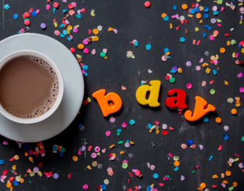 Double Truffle Hot Chocolate - Happy birthday