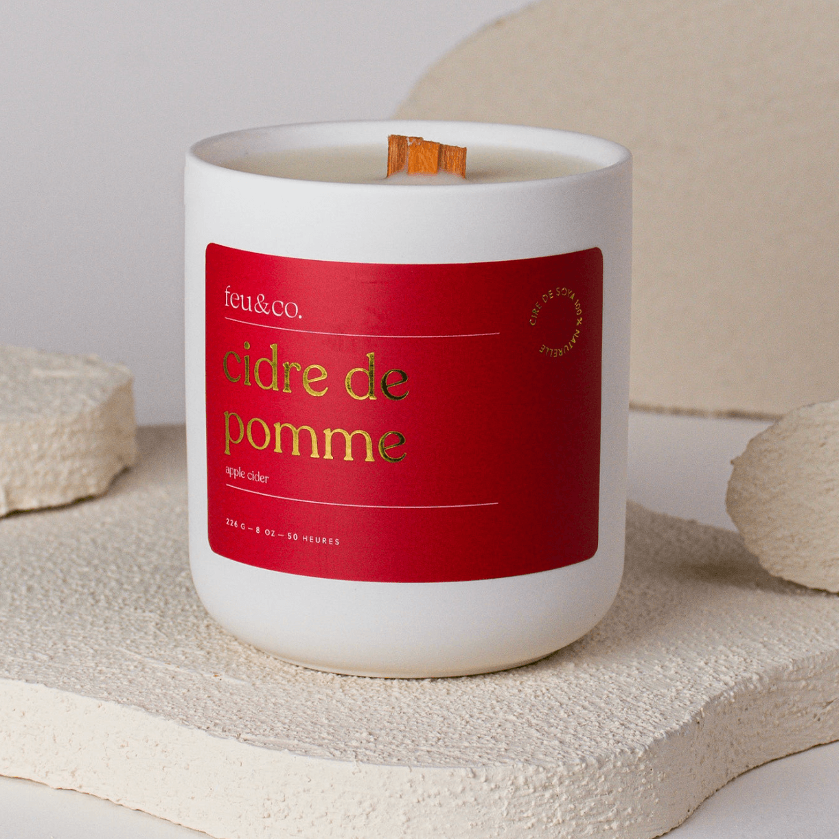 Bougie de soya Feu&Co.