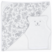 Ensemble cape de bain et gant Béké Bobo