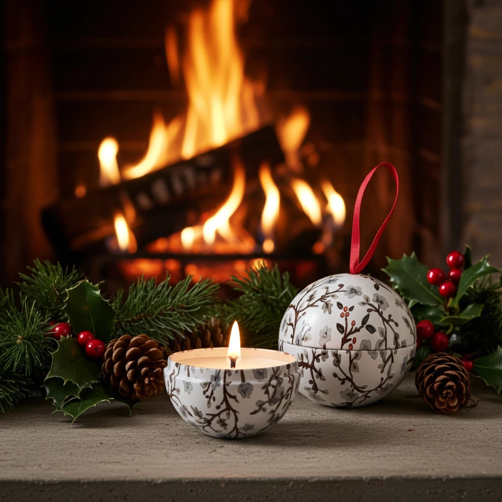 Boule de Noël bougie Mimi & August