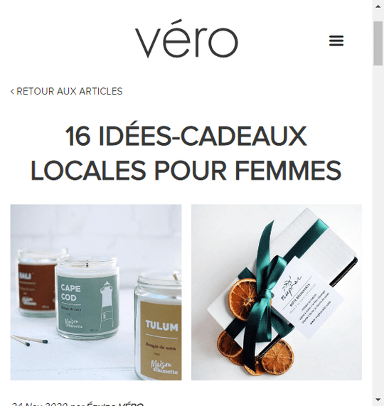 Magazine Véro | 16 idées-cadeaux locales pour femmes