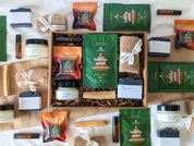 Boîte Rituel spa idée cadeau détente naturelle avec soins corporels et tisane du Québec