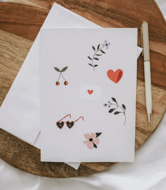 Carte de souhaits - Valentine