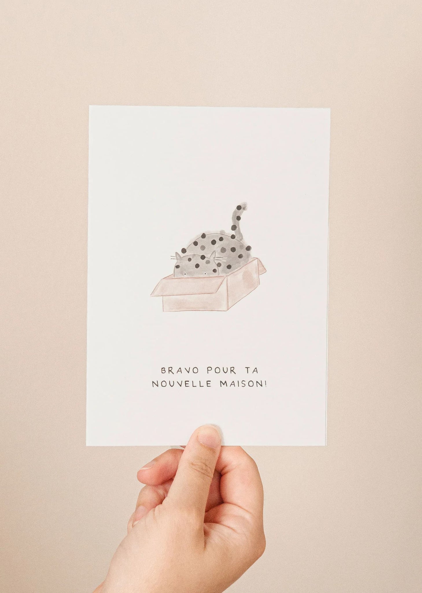 Greeting card - Bravo pour ta nouvelle maison