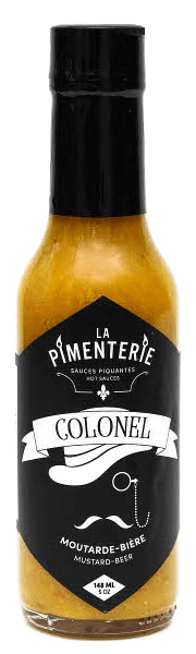 sauce piquante colonel moutarde-bière de la pimenterie
